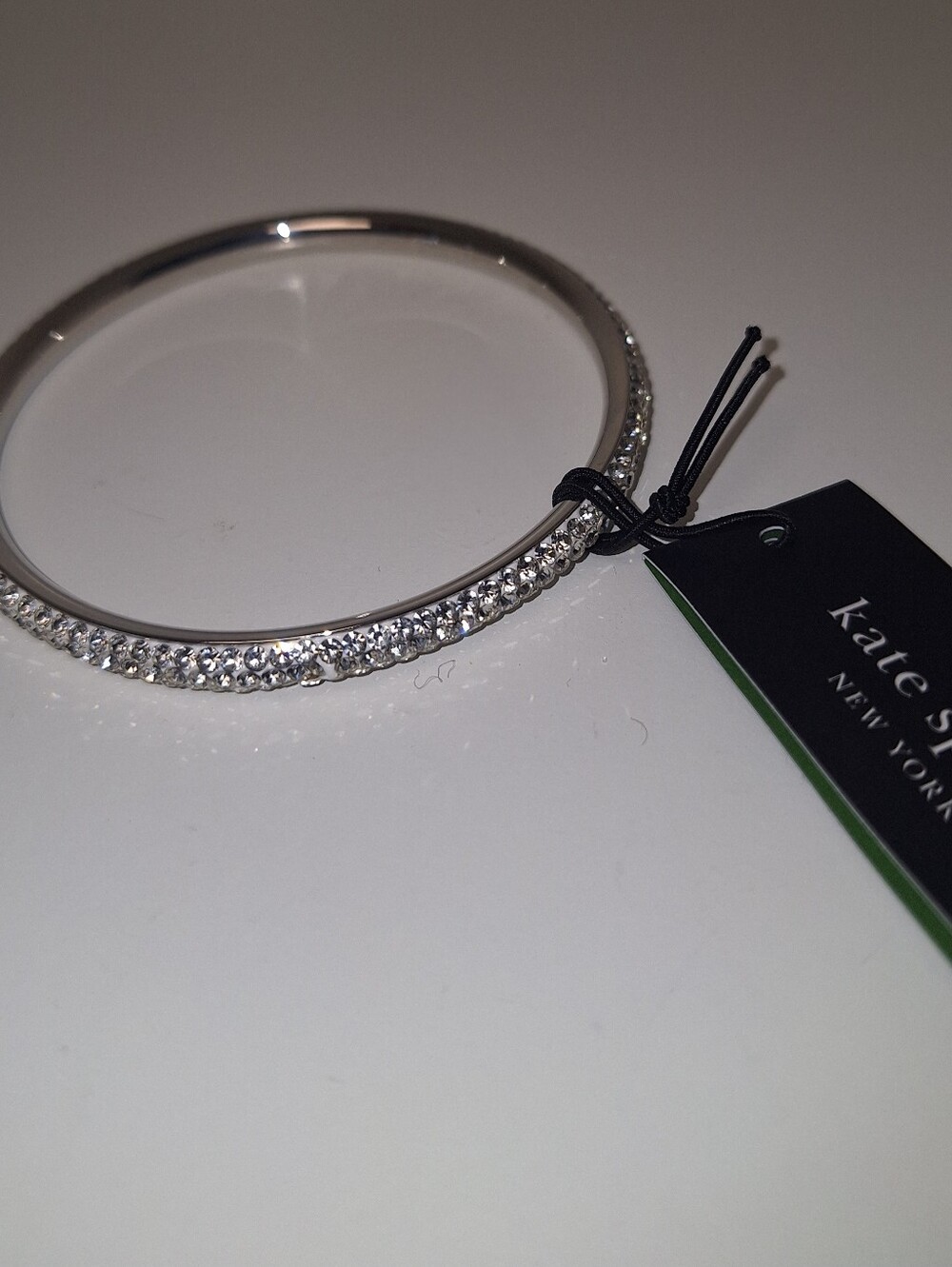 Kate Spade Razzle Dazzle Silver Bangle NWT - Picture 3 of 4